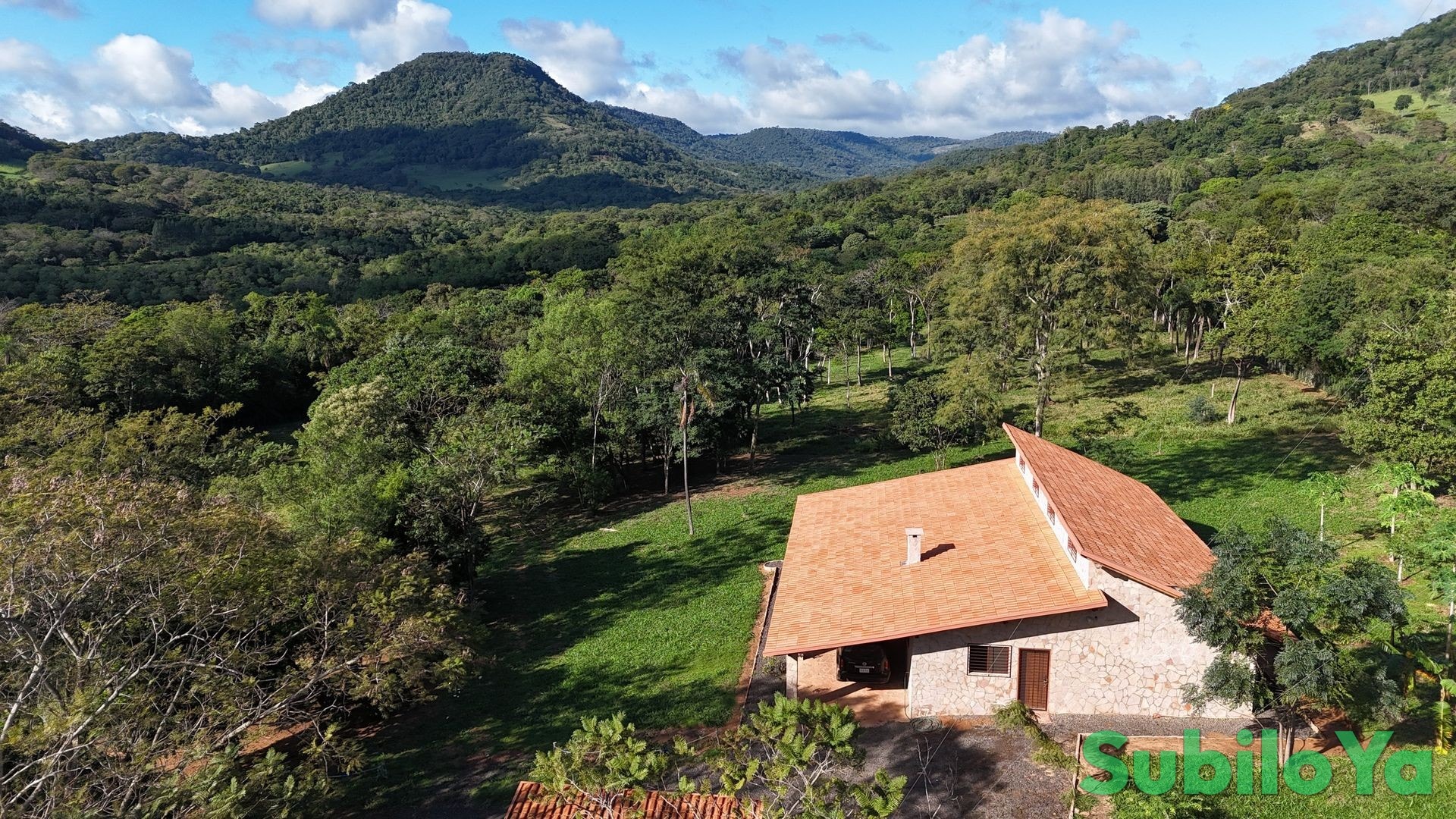 4.1 hectare property with home, mountain views & private waterfall